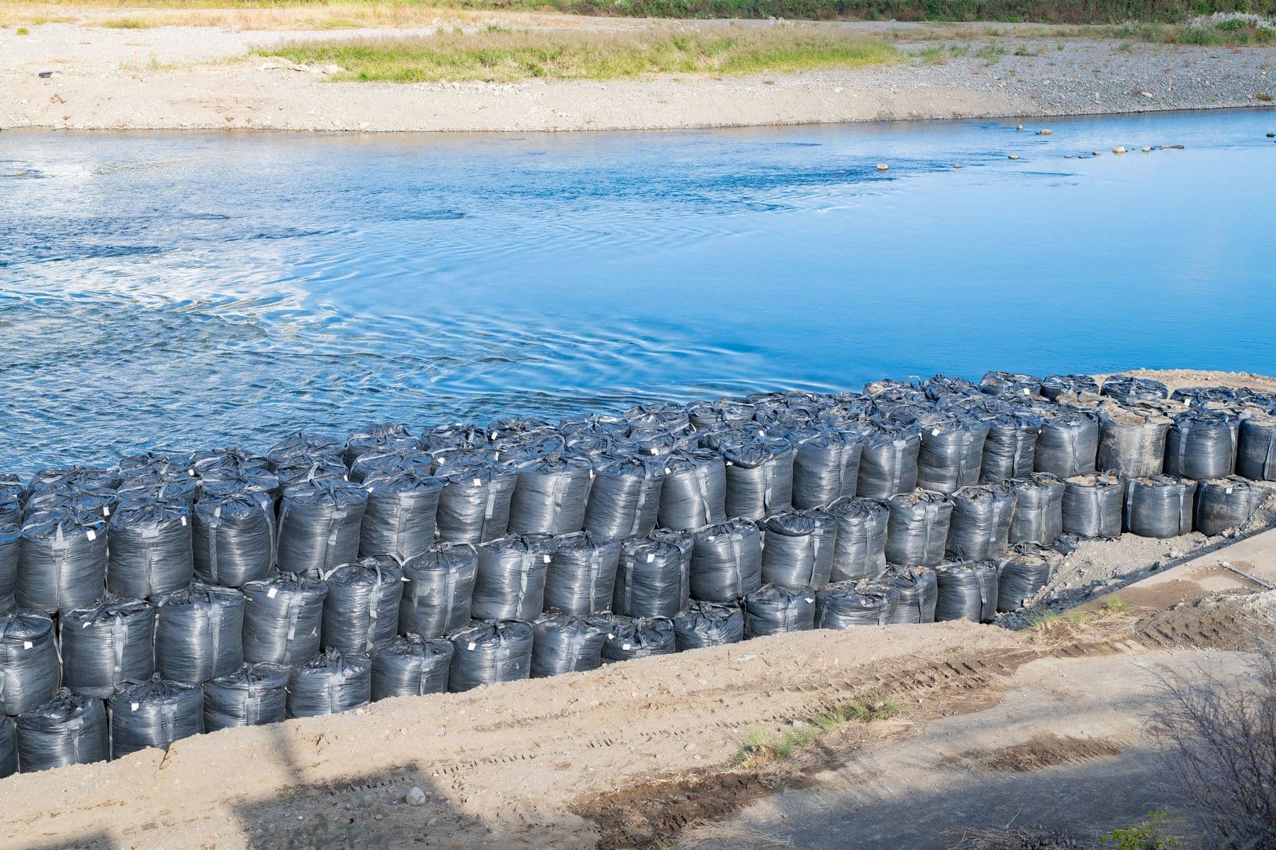 Erosion Control job site in East Texas