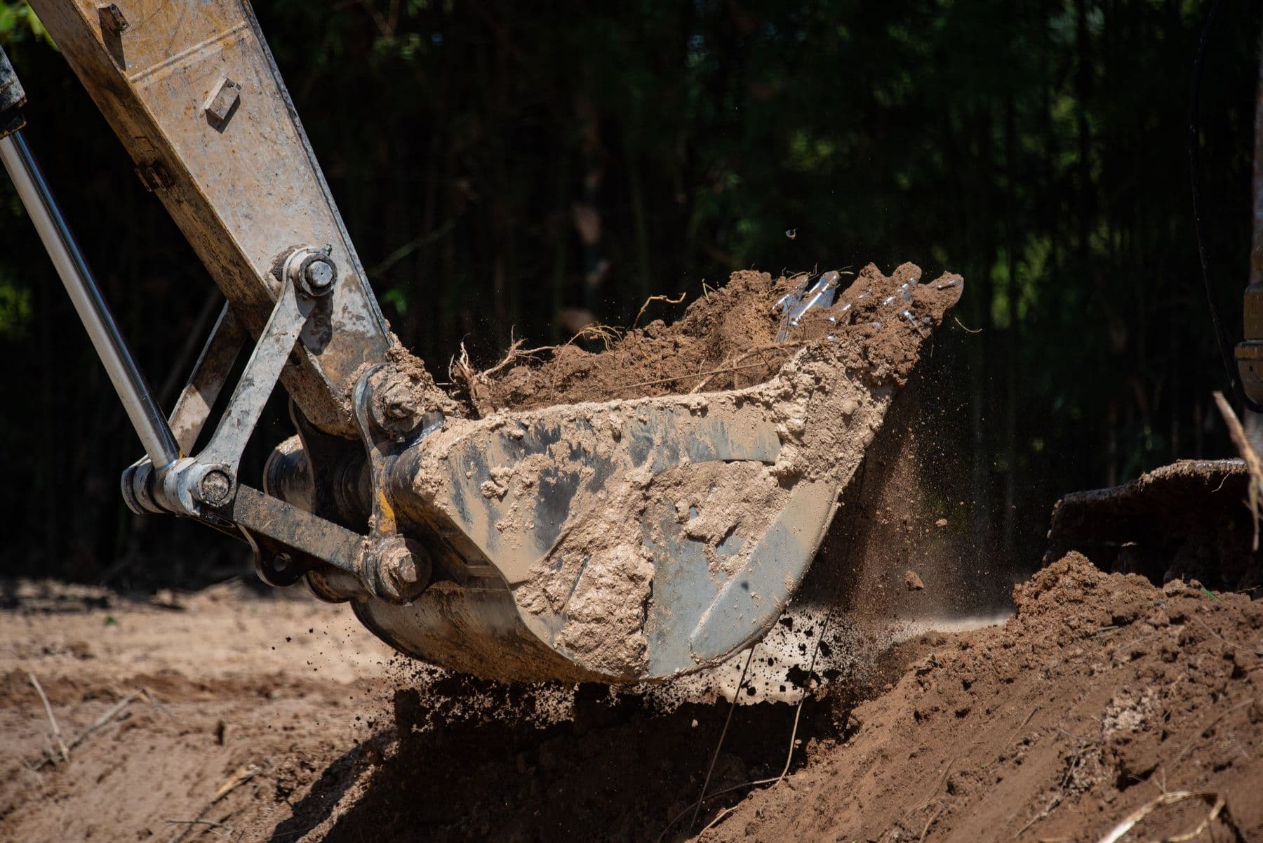 Excavation job site in East Texas